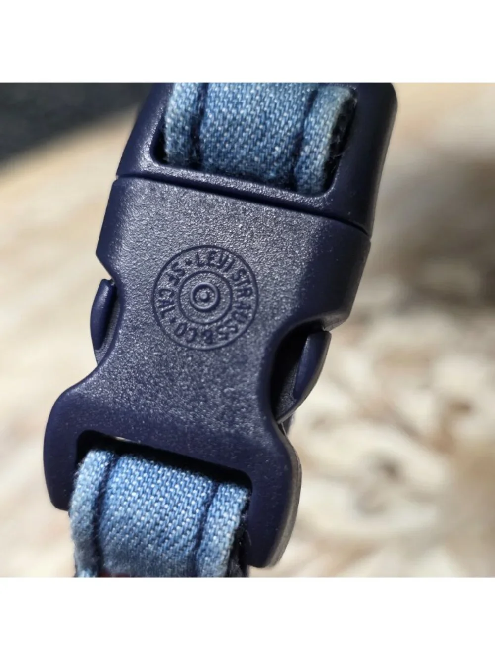Levi's Denim Dog Collar Small Adjustable Blue Pet Collar New